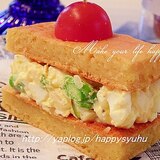 大豆粉でふわふわ卵☆サンドイッチケーキ